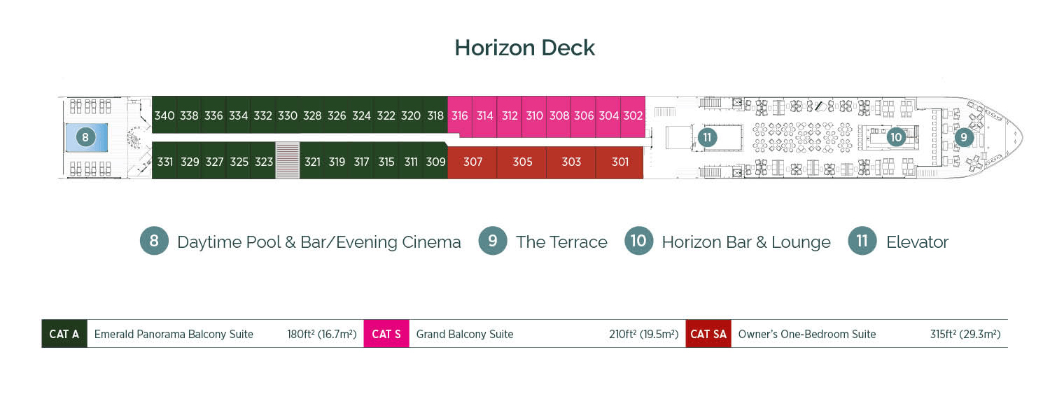 Emerald Star ship horizon deck
