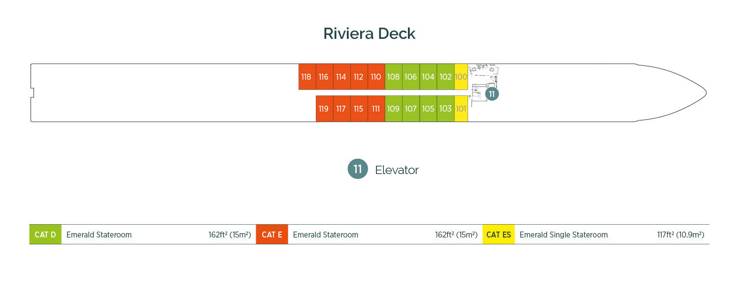 Emerald Star ship riviera deck