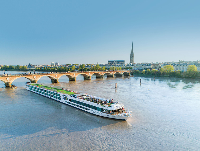 Scenic River Cruise ship in Bordeaux