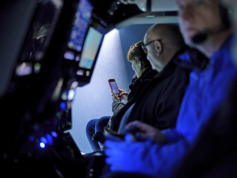 Custom-built Scenic Neptune submarine underwater