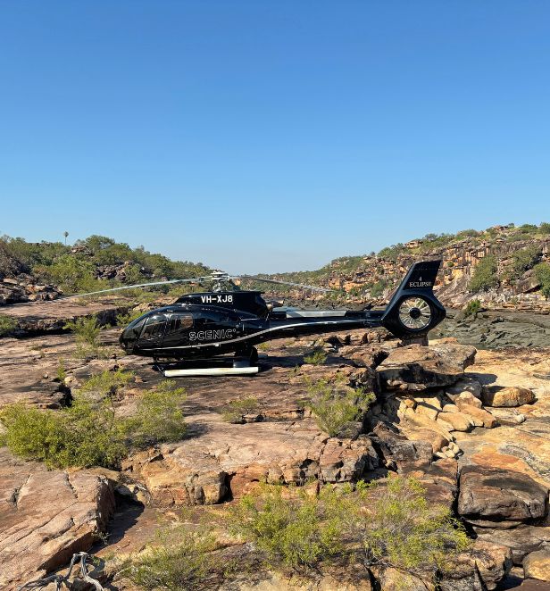 Scenic Eclipse II helicopter in the Kimberely, Australia