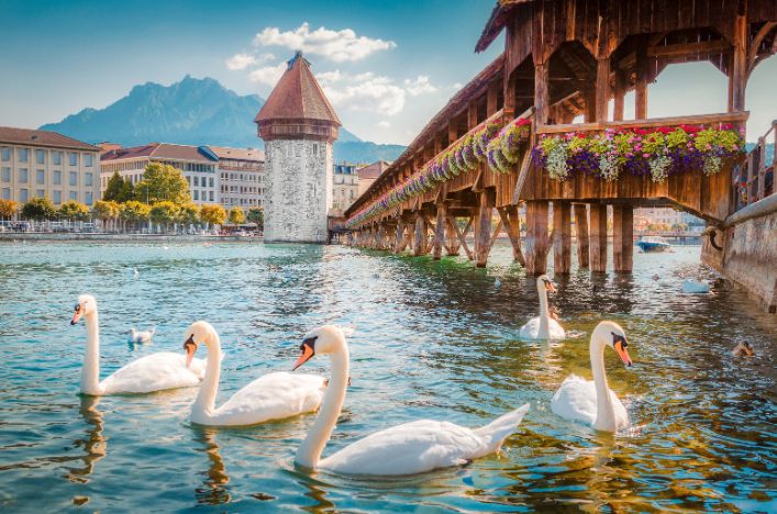 Chapel Bridge, Lucerne, Switzerland
