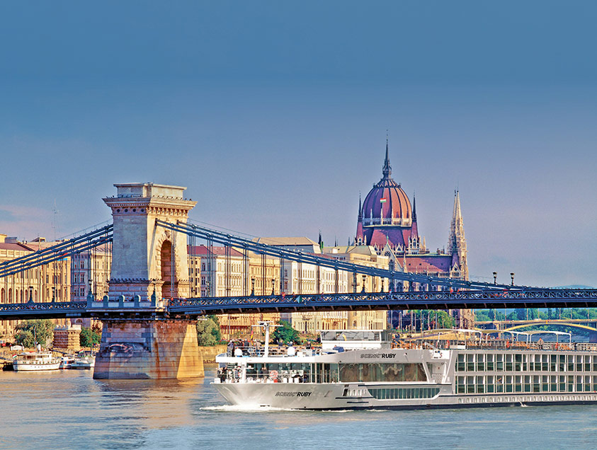 Scenic Ruby cruising on the Danube