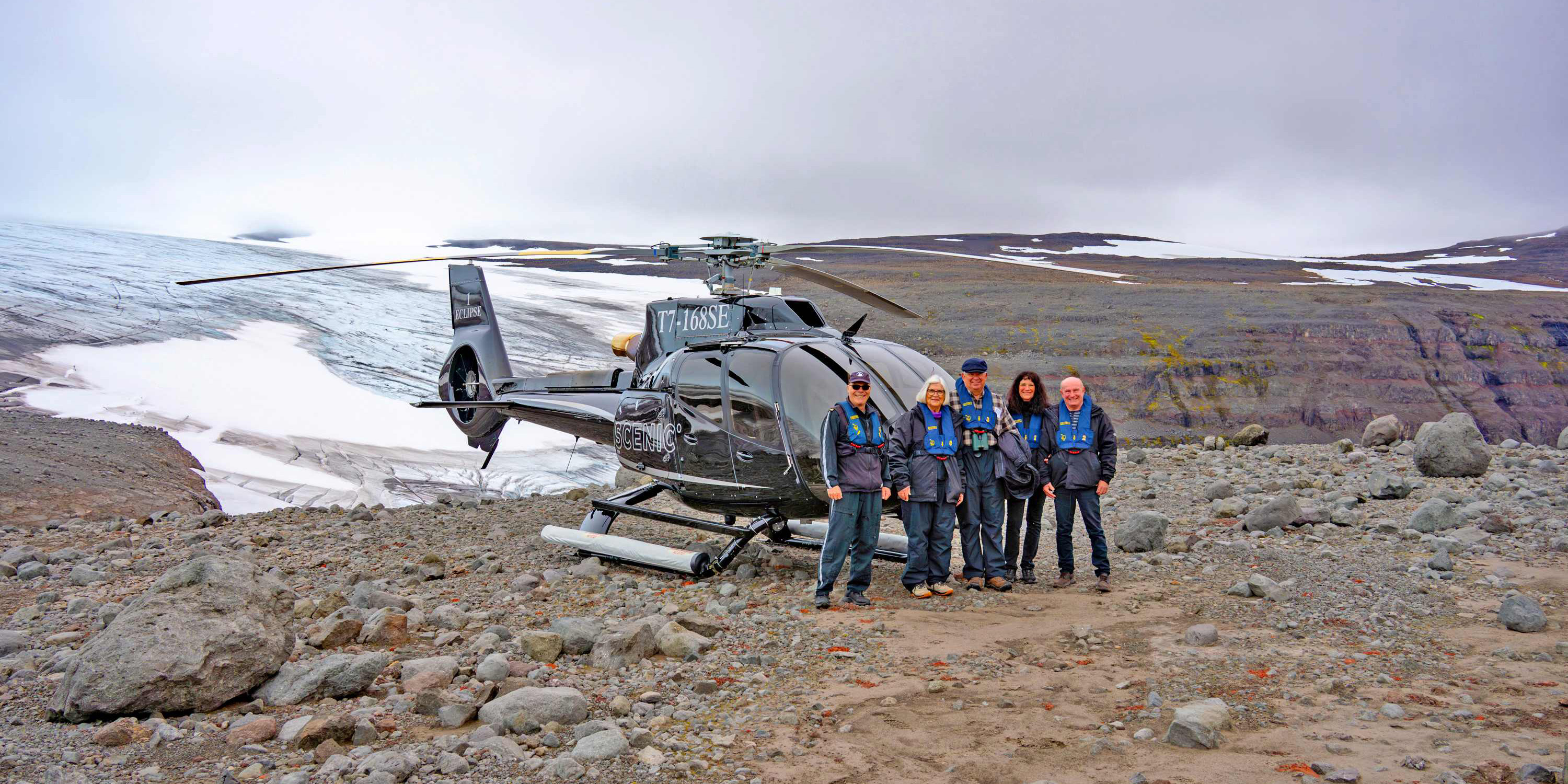 Scenic Eclipse helicopter excursion to Vigur Island, Iceland