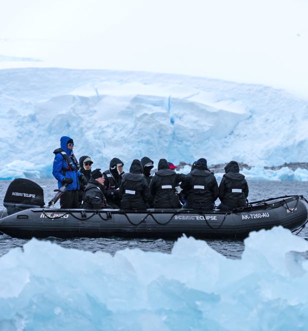 Scenic Eclipse Discovery Team in Antarctica