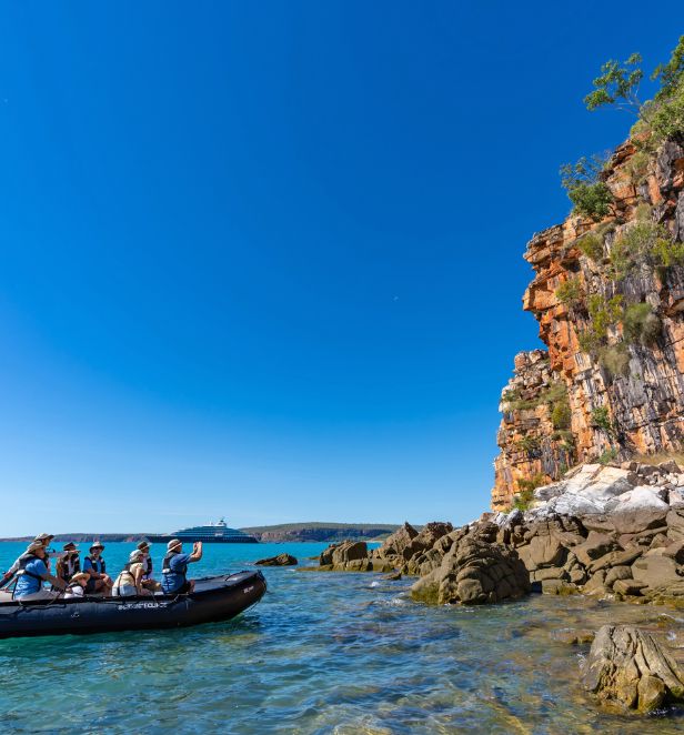Scenic Eclipse II Zodiac Discovery Team exploring the Kimberley region