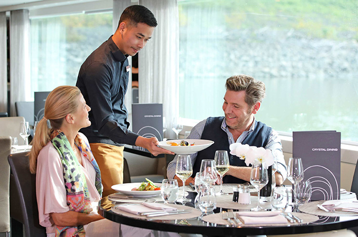 Crystal Dining on board Scenic Space-Ships